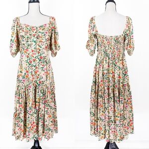 NWT Bali ELF Lilit Floral Midi Dress, Wild Meadow